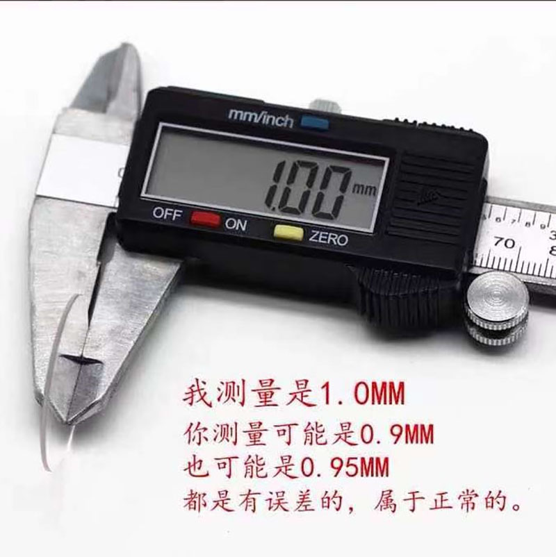 (2개) 시계 액세서리 더블 볼록 표면 유리 거울 커버 두께 1.1MM 25-40MM