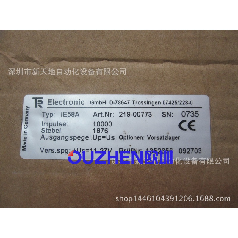 TR编码器IE58A 219-00773现货 全新原装正品 议价