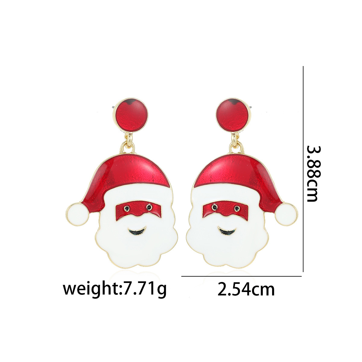 32. santa claus earrings