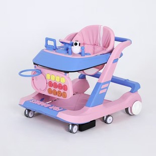 Baby Walker Anti-O-Leg Anti-Rollover Walker with Music Multi-Functional 1-3 Male and Female Baby Push Walker