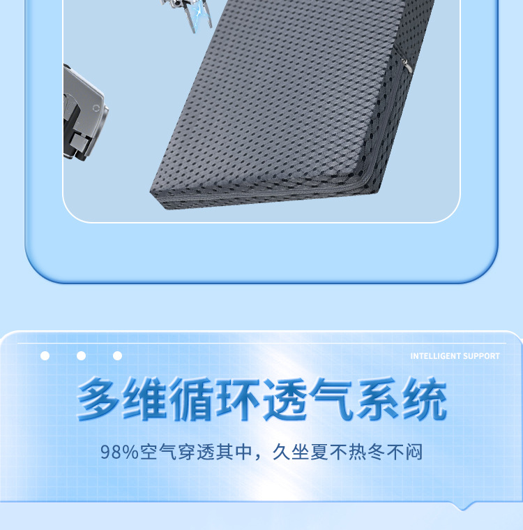 Breathable Washable 4D Air Fiber Rehabilitation Nursing Pad Free Inflatable Anti Decubitus Mattress for the Elderly