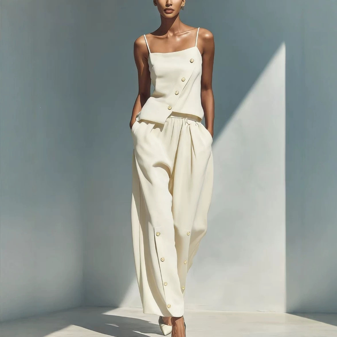 Women's 2 Piece Designer Style Set – Chic Casual Summer Outfit 2026_ecoleips.com