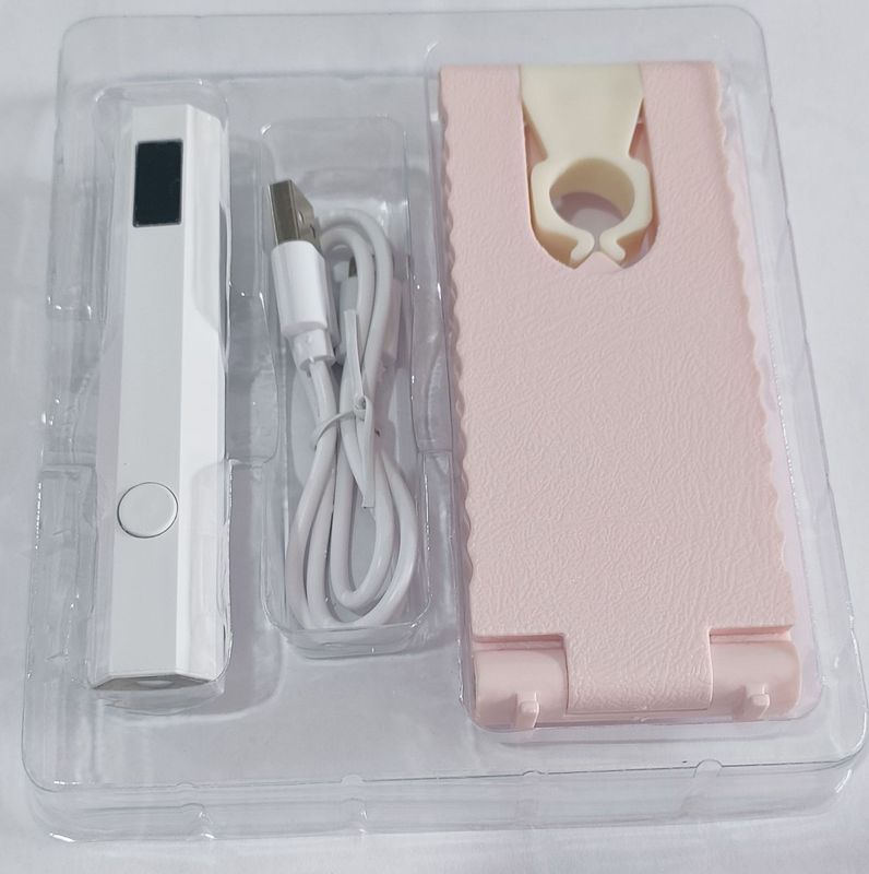 マニキュアランプ、ハンドヘルドワンラインランプセット、ポータブルベーキングランプ、ネイルパッチ、多機能レイジーブラケット、携帯電話光療法|undefined