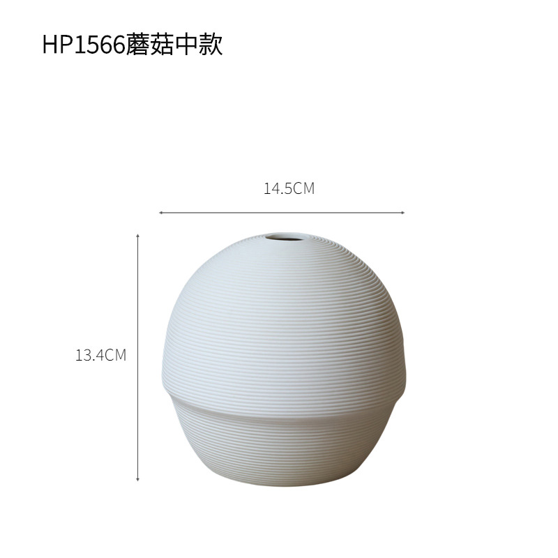 Simple llano flor seca florero de cerámica ins estilo TV gabinete decoración sala de estar flor seca arreglo de flores de escritorio decoración suave