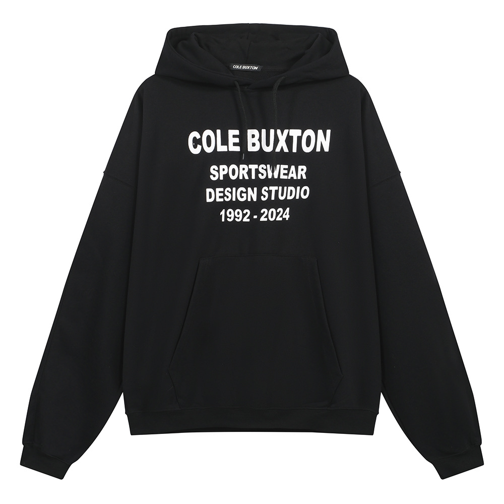 Cole Buxton eslogan letras logotipo impresa chaqueta con sombrero hombre y mujer suelta camisa con sombrero casual