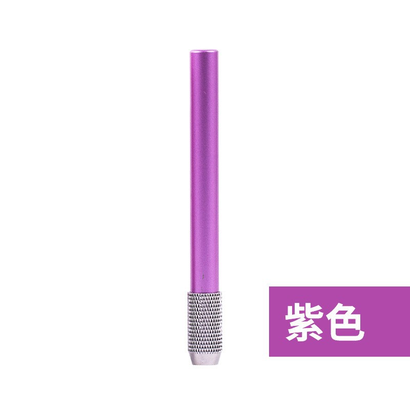 Venta al por mayor de color de metal de varilla de una sola cabeza extensor de lápiz dispositivo de alargamiento de lápiz conector de la pluma cepillo de varilla de alargamiento