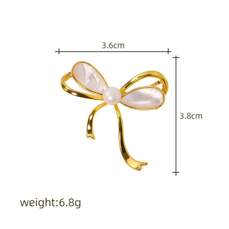 Broche de mariposa de alta calidad nicho mayorista de alta calidad broche elegante temperamento fijo ropa traje joyas de perlas