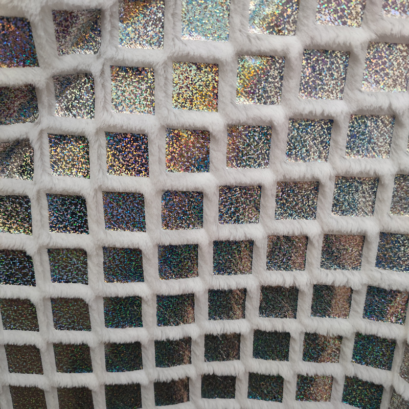 2022流行の毛の布の小さいウサギの毛のスパンコールのおもちゃの刺繍のウサギのじゅうたんのウサギの毛の生地のプリントの瀬のウサギの毛は熱いです。