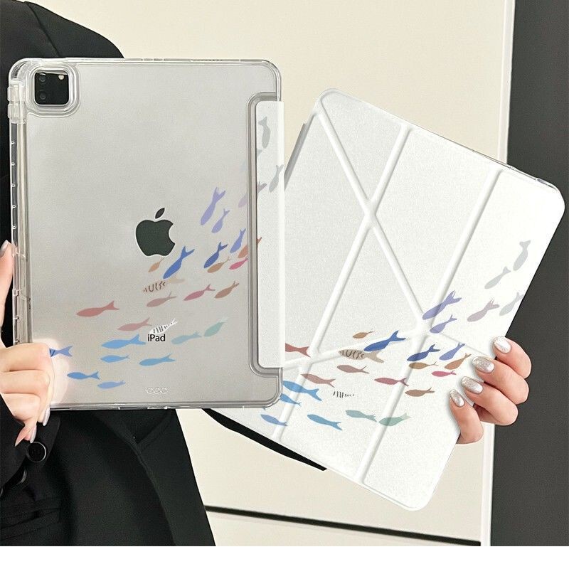 Fish School Apple iPad Air7/6/5 Tablet Protective Case Pro Tablet Case 11/10/9 Protective Case