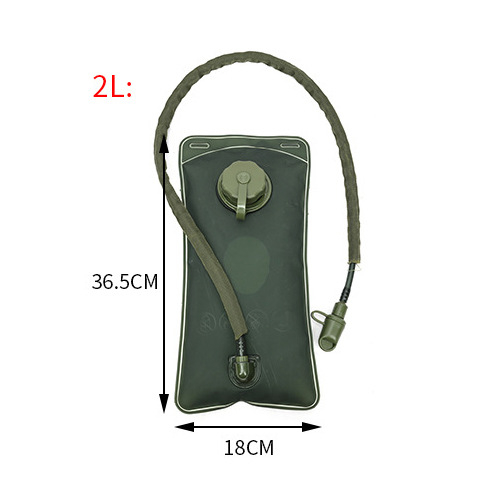 Interior de la bolsa de agua 2L negro