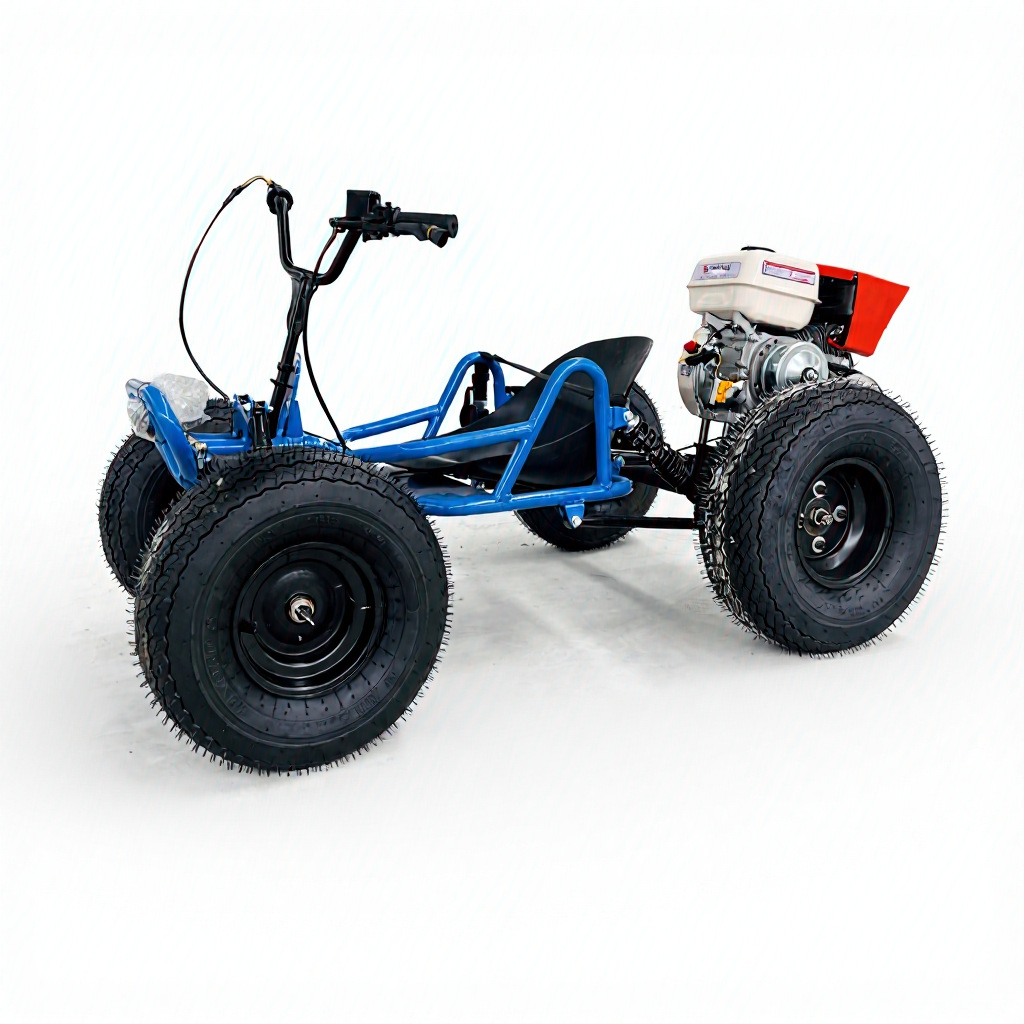 Go-kart gasolina 4 ruedas playa drifting exterior