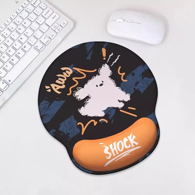 겁먹은 강아지-오렌지 [손목마우스패드]