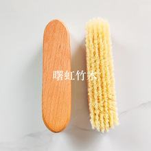 15.7cm黄色刷毛刷子 长柄清洁刷 汽车内饰刷 键盘缝隙刷 宠物用品