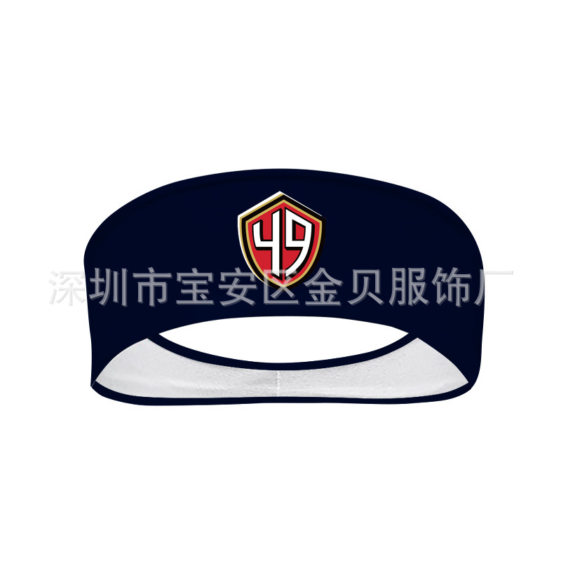 Factory Direct Supply Full-Width 3D Heat Transfer Printed Headband Sports Headband Nfl Football Sweat-Absorbent Headband