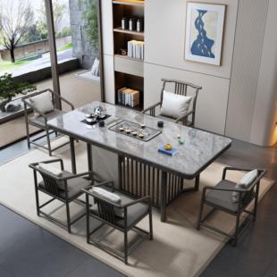 Slate Tea Table Tea Table Office Simple Kung Fu Tea Table Living Room Modern Tea Table Water Boiling Integrated Coffee Table Light Luxury