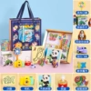 Blue toy, gift box, zoo