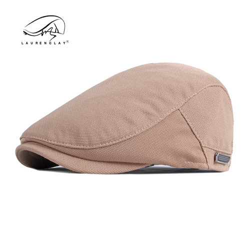 Korean style simple, fashionable and versatile peaked cap for men, casual beret for women, British retro literary progressive hat, painter's hat