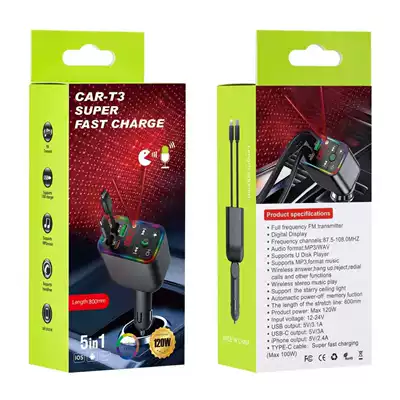 Bluetooth Mp3 Player Mobile Phone Car mp3 - t3-bluetooth-starry-sky-top-super-fast-charging