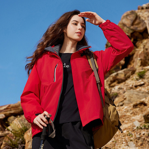 Customized Outdoor Windproof & Warm 3-in-1 Softshell Jacket: Fleece-Lined, Thickened, and Detachable—Plus Workwear with Logo Printing
