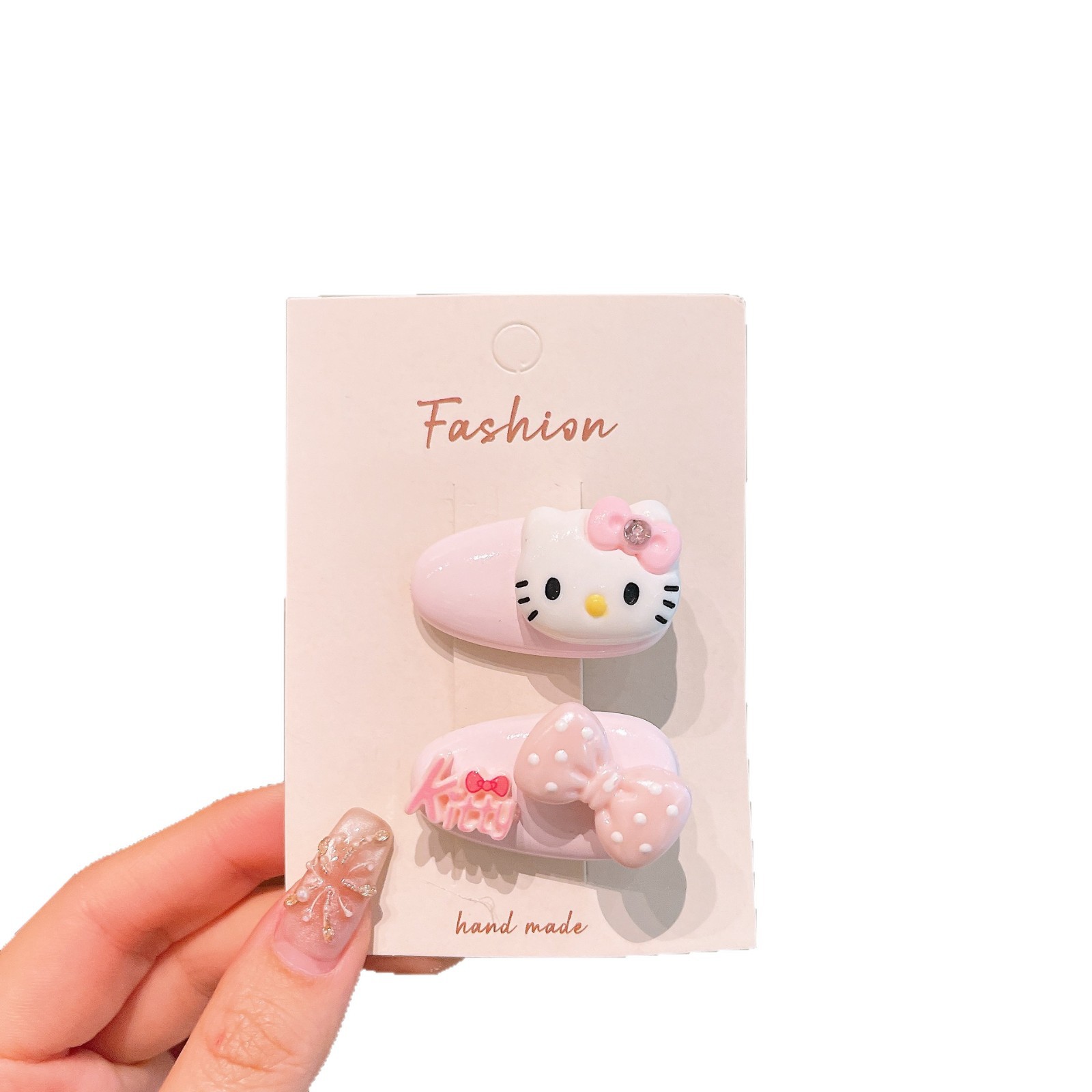 Baby Super Germination Card Cute caricatura gatito clip para el cabello para niños no daña clip de frangeo dulce clip lateral