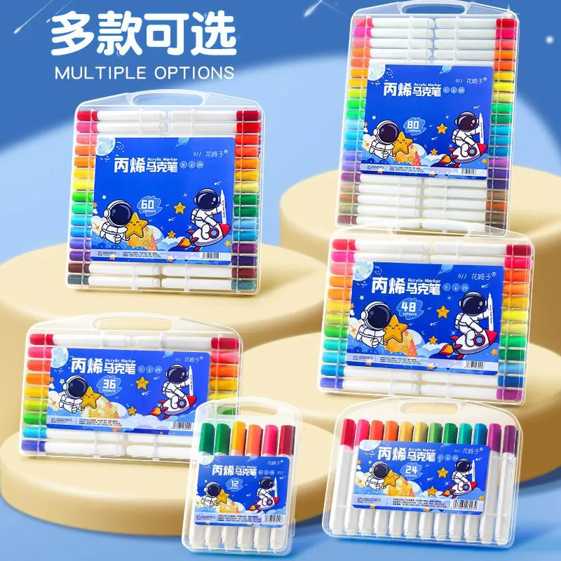 Acrylic Markers Are Opaque and Can Be Layered, Specifically for Art, Creative Diy, and Washable Children's Markers