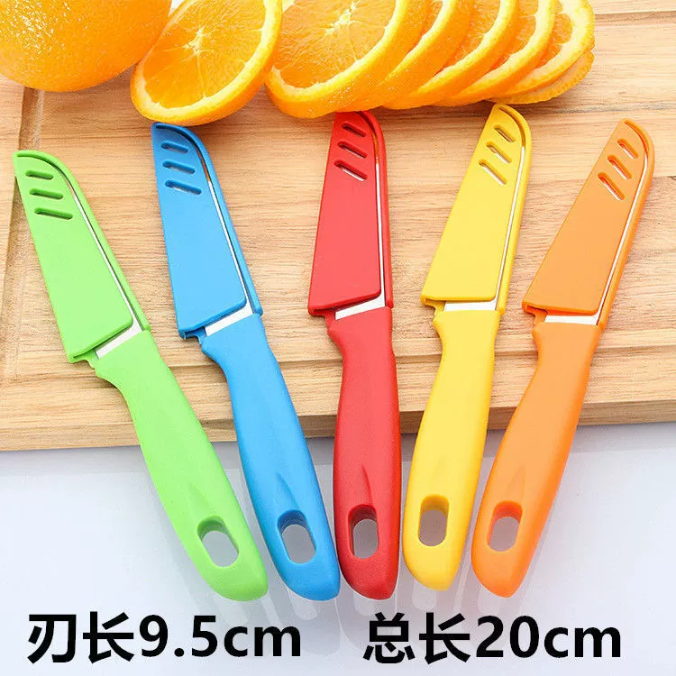 Fruit plastic handle stainless steel for home use, handheld pocket knife