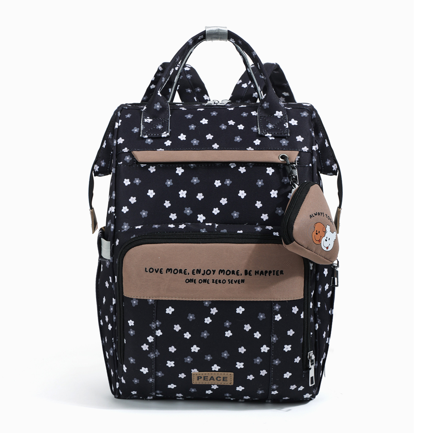 Bolsa de bebé colgante para mamá, bolsa de hombro ligera de gran capacidad, botella multifuncional, bolsa de mano para madre y bebé