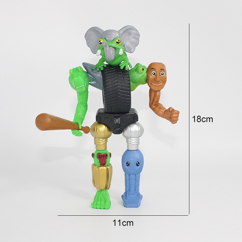 外国の山と海の経典シリーズフィギュア通通木棒人トララ靴を履いたサメ人形モデル卸売|undefined