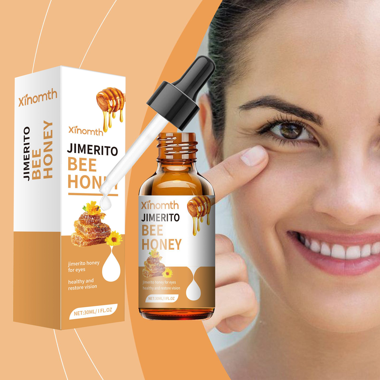 xinomth Honey Eye Care Solution Refreshing and Moisturizing Care…