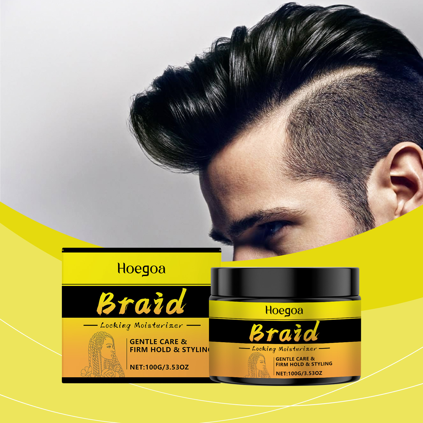 Cross-Border Hoegoa Hair Styling Gel, Matte Fluffy Styling with a Fresh Scent, Natural Look, Popular Item, Dropshipping Available