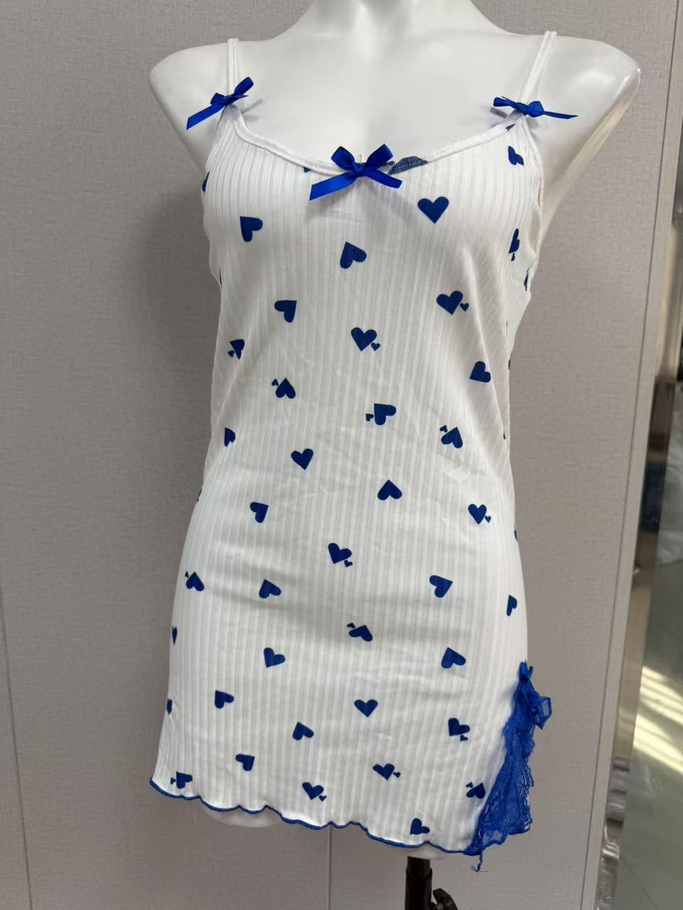 140g Weight Sleeveless Sleeve Length Pajamas Lingerie Type Pullovers Placket Type Polyester Fabric Type Regular Top Length 1 Piece Quantity Home Occasion Strap Neckline Breathable Function Slim Fit Type Heart Shape, Bow Knot Pattern All Seasons Season Women's Gender Sweet Style Home Women's Sweet Heart Shape Bow Knot Polyester Pajama Sets 15
