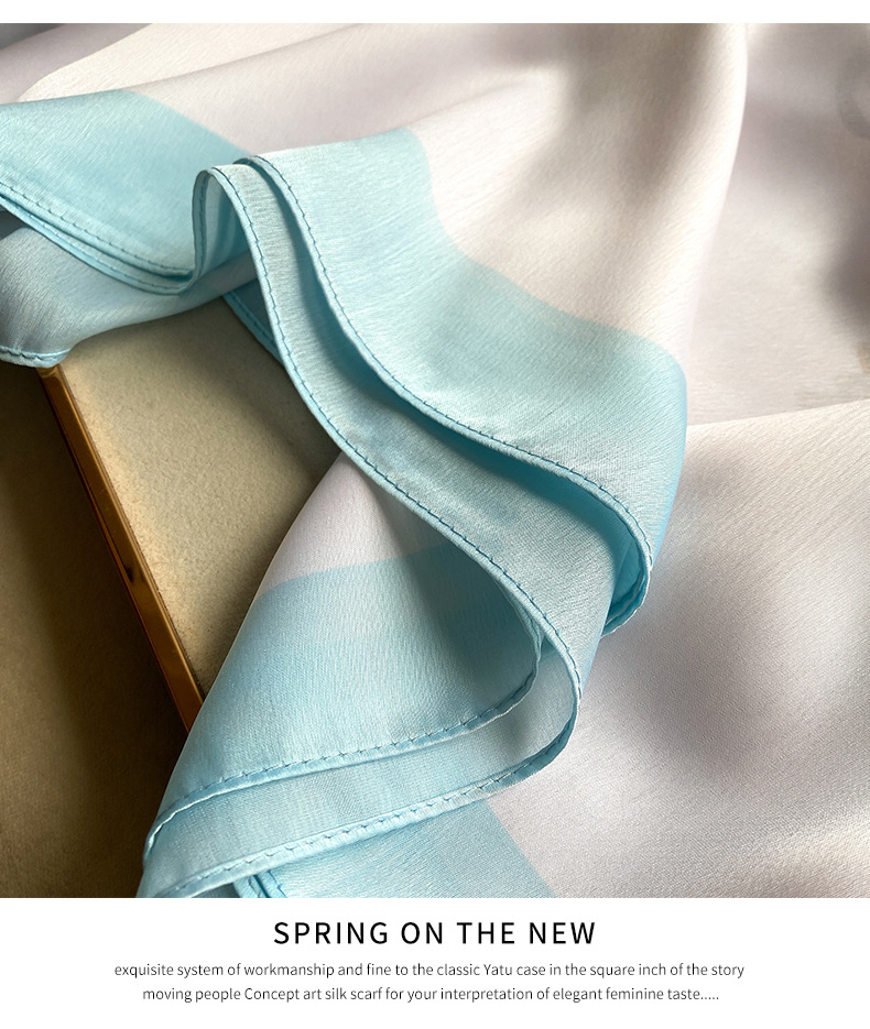 New Summer Scarf Women's Korean Edition Versatile Thin Scarf for Travel Sun Protection Shawl Multi use Long Imitation_voghion.com