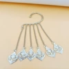 A single leaf hollow B model silver color