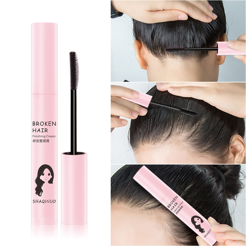 Shaqinuo Crema de acabado de cabello roto Líquido de peinado para cabello Crema de fijación Crema para cabello roto Anti-frizz Rendimiento Maquillaje de escenario Maquillaje