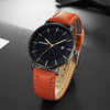 Manufactor Supplying new pattern Meridian man Belt watch leisure time Simplicity temperament calendar Quartz watch Watch Men's