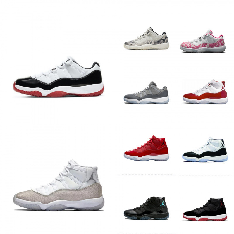 Aj11 Kang Buckle Men's Shoes Pure Original Demon King Women's Basketball Shoes sneaker High and Low Help White Snake Putian Foreign Trade