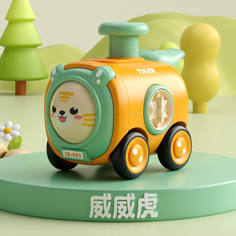 卸売ドロップシッピング楽しい漫画エンジニアリング車両掘削車落下耐性男の子と女の子子供シミュレーションおもちゃ慣性プレス車|undefined