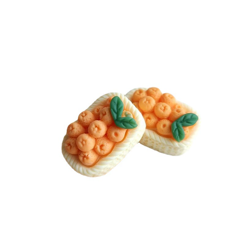 Realistic three dimensional fruit food play, cream phone case, hair accessory, hair rope, fridge magnet, handmade