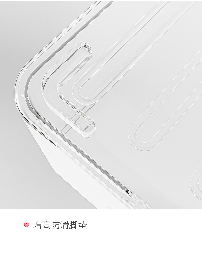 Cabinet Storage Basket Desktop Snack Miscellaneous Organizer Storage Box Plastic Rectangular Transparent Acrylic Storage Container