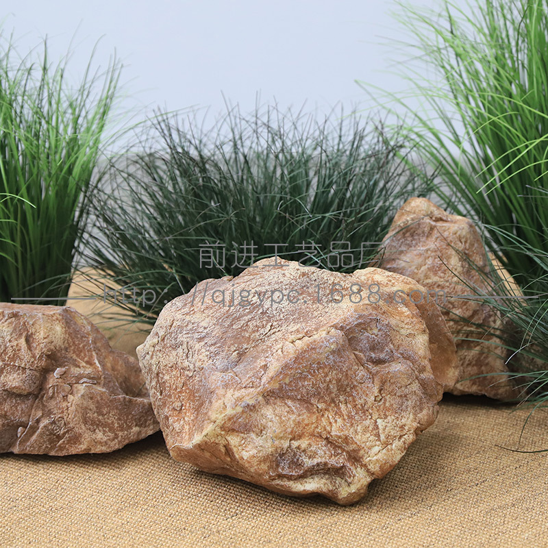 Wholesale high simulation artificial stone indoor green plant landscape decoration foam fake stone creative floating floating floating pumice