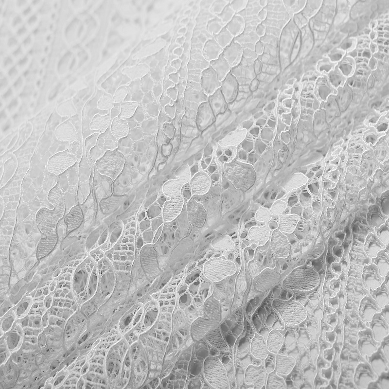 厂家直供品质蕾丝面料 新款女装连衣裙面料 弹力蕾丝花边面料