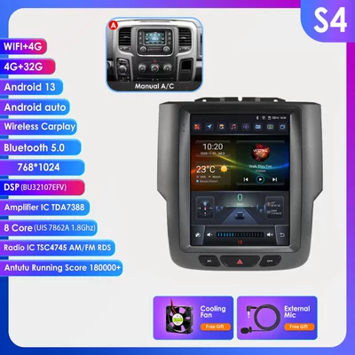 Car Navigation Vertical Screen Gps – DVD Navigation - model-a-432g-wifi4g-lte-version-7862-carplay-eight-core-97inch-suitable-for-13-18-dodge-rams