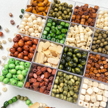 复古新中式百搭木珠实木手串珠子散珠diy手工项链手链隔珠材料