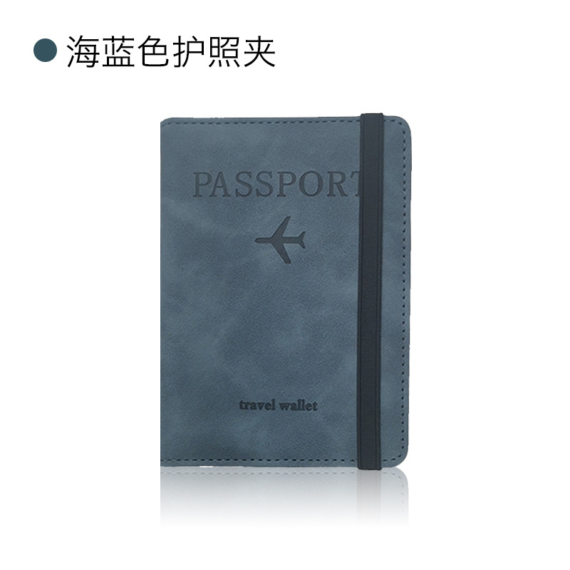 Transfronterizo en stock RFID pasaporte titular etiqueta de equipaje certificado pasaporte cubierta tarjeta de embarque multifuncional viaje pasaporte bolsa traje