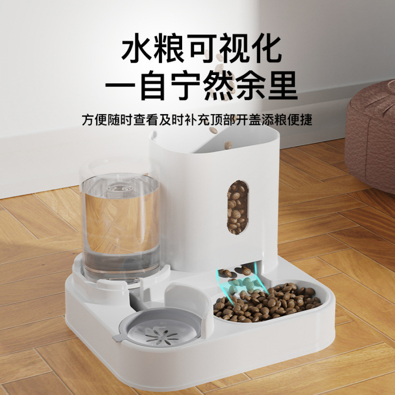 猫の浄水器猫の食糧自動給餌器一体給餌器猫の水を飲む流動循環ペットの浄水器|undefined