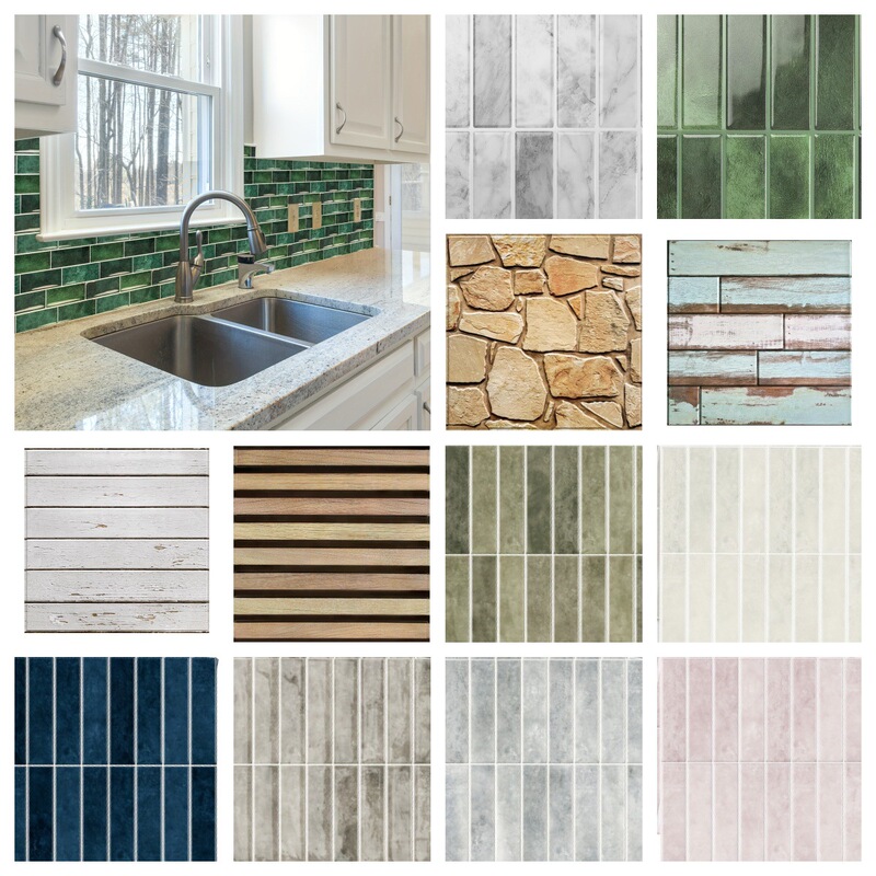 Carefully Selected 2D Handmade DIY Self-Adhesive Waterproof Tile Stickers for Home Kitchen Tv Background Wall Decoration with Imitation Tile Coating