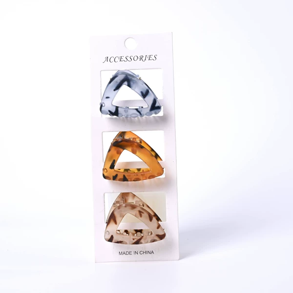 4.5cm triangular matte leopard print 3 top cards [Style 2]