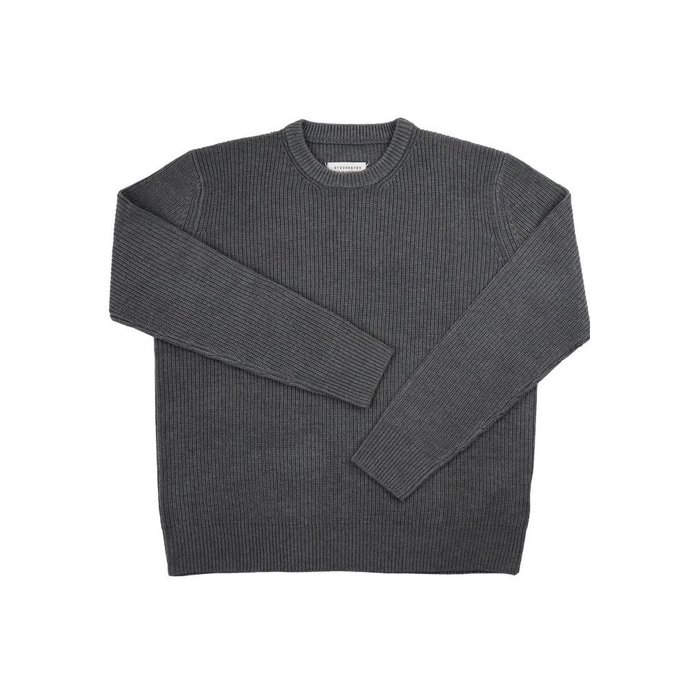 2024 Autumn/Winter New Wool Crew Neck Sweater for Men, Long Sleeve, Casual, Versatile, Machine Washable, Thickened, Trendy
