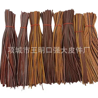厂家直销棕色咖啡色4*2mm牛皮条 牛皮绳带 牛皮绳线牛皮饰品配件