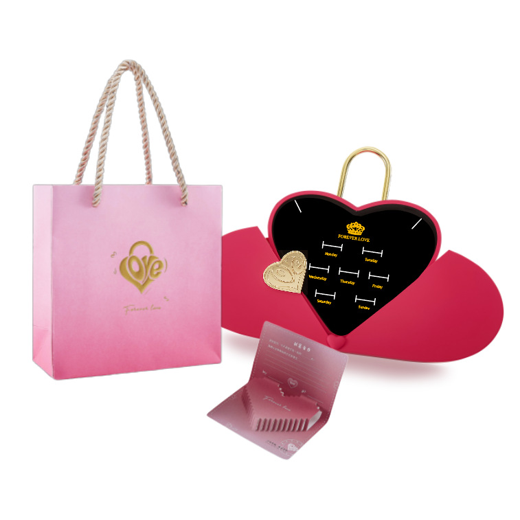 로즈 레드 위클리 귀걸이 모델; 141*166*43mm